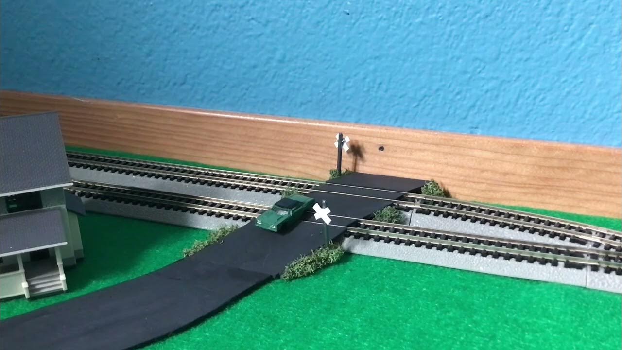 Amtrak Model Train Crashes Into a Car! YouTube