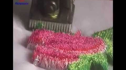 Steps to make tuft stitch embroidery by Richpeace Tuft Embroidery Machine