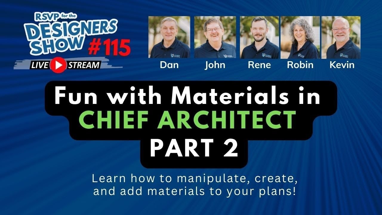Fun with Materials in Chief Architect, Part 2 - Designers Show 115