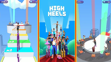 High Heels New Update Gameplay (iOS,Android) Walkthrough Part 1 | Level 1- 5 +Fails