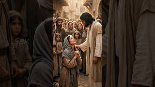 Jesus Heals the Woman Who Touched His Robe #jesuschrist #healing #biblestory #christianshorts