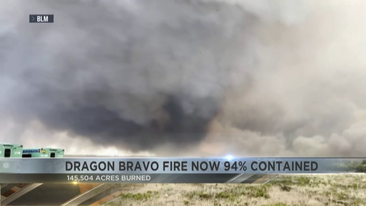 Dragon Bravo Fire grows to 94 percent containment - YouTube