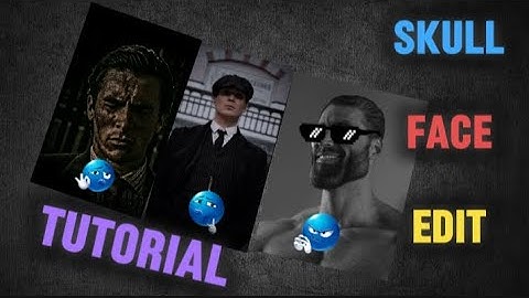 Skull face edit tutorial | in mobile 🤔