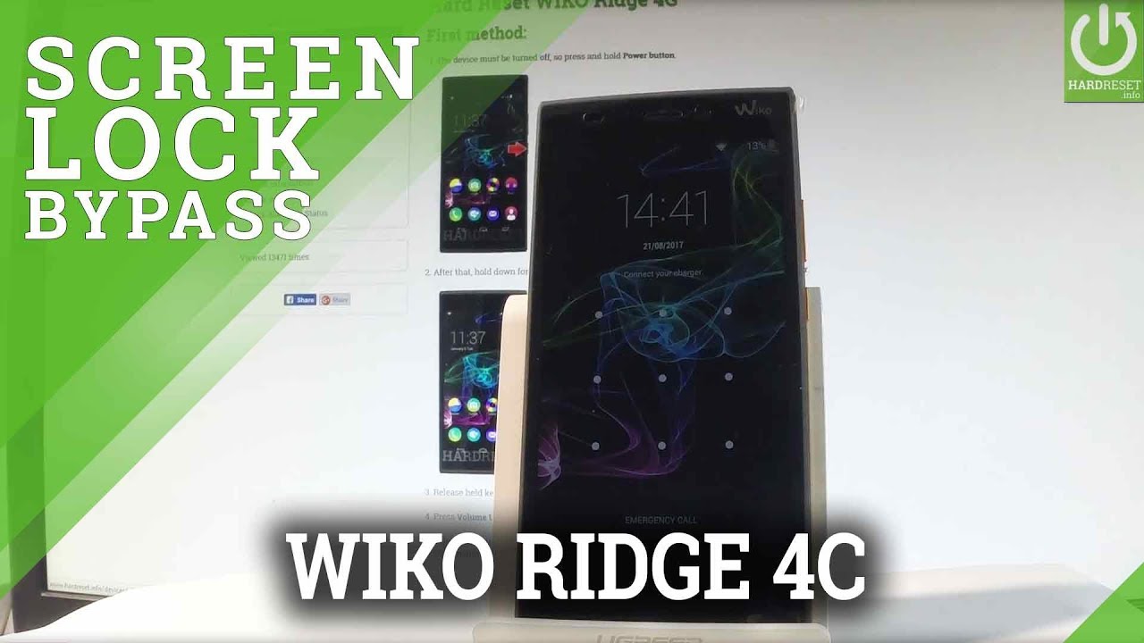 How to Master Reset WIKO Ridge 4G - Bypass Screen Lock / Format - YouTube
