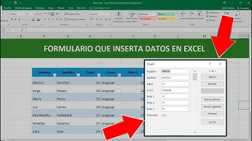 Como ingresar datos a excel mediante formulario 2025
