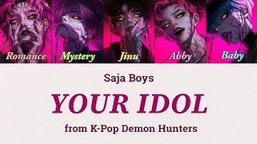 Thumbnail of Your Idol – K-Pop Demon Hunters — Color-coded Lyrics Video.