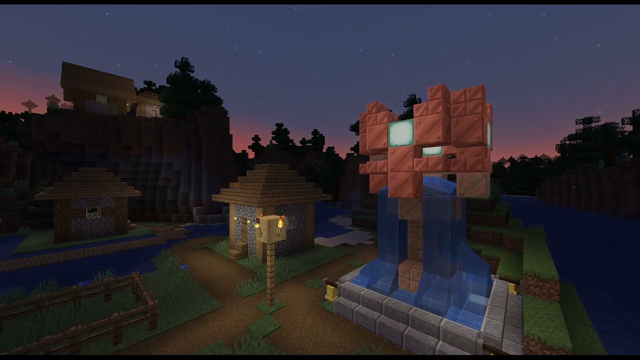 Minecraft copper timelapse