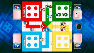 ludo king👑 4 players | Ludo gameplay in 4 players  Ludogameplay | Ludo | Ludoking 🎲