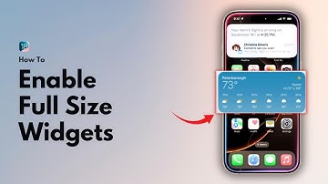 iOS 18.5 - Enable Full Size Widgets on iPhone [iPhone 16/16 Pro]