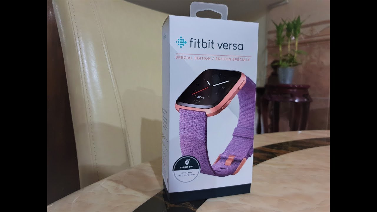 fitbit versa special edition lavender woven