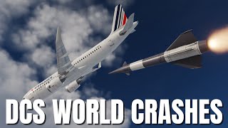 Airplane Crashes, Rocket Takedowns & Destruction! V33 | DCS World 2.7 Modern Flight Sim Crashes screenshot 3
