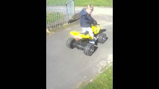 My 3 year old Quad bike stunt rider