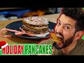 Peppermint + Gingerbread = Holiday Pancakes!