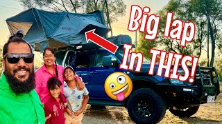 Big Lap in a Roof Top Tent. Family of 4. Ep1