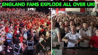 England Fans Go ABSOLUTELY CRAZY in London, Manchester, Bristol - OMG!