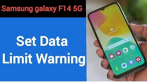 how to set data limit warning, Samsung galaxy F14 5G me data limit kaise set karen