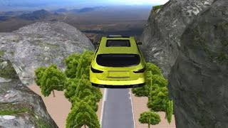 300 meter cliff jump - massive car crash game video screenshot 5