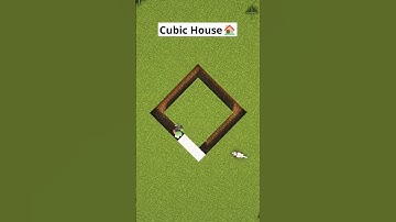 Minecraft Cube House 🏠 #minecraft #minecraftshorts #shorts