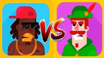 Bowmasters - Gameplay Walkthrough 39 Epic Wins - New Characters LOL VEIN Vs ROBIN