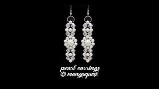 Pearl Earring Tutorial Fashion Jewellery By Mangoquest DIY