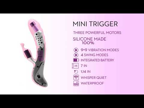 Вибратор с клиторальным стимуляцтором AD.Mini Trigger