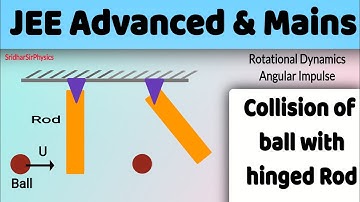 30 ANGULAR IMPULSE  | Collision of point mass with a pivoted rod |  JEE Adv