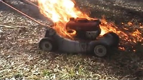Lawn mower explosion