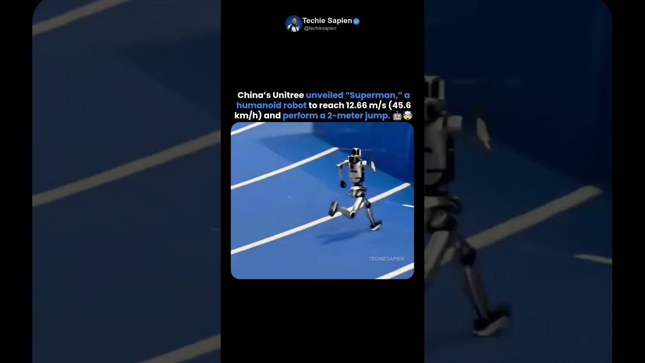 China’s New Humanoid Robot Runs Faster Than Usain Bolt 🤖⚡