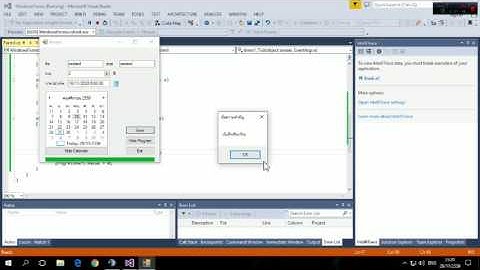 Project C# ( numericUpDown , monthCalendar , notifyIcon , progressBar , pictureBox )