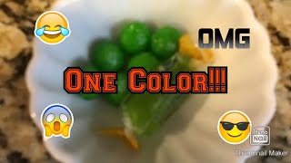 EATING ONLY ONE COLOR OF FOOD FOR 24 HOURS! (Food Color Challenge)