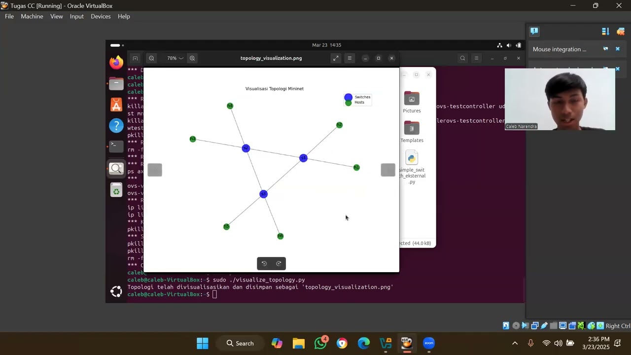 Topology and Ryu Installation with Mininet