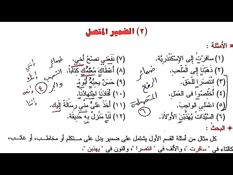 النحو الواضح 43 الضمير المتصل