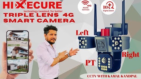 Hixecure Triple Lens 4G Smart Camera Installation | Hixecure Triple Lens Triple View Camera