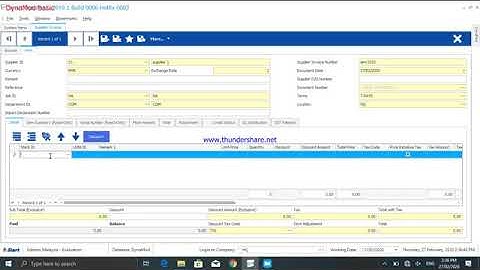 Tutorial: Smart DynaMod Create Supplier Invoice