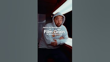 How to Add Realistic Film Grain #shorts #lightroom