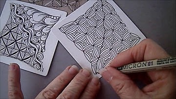 Puf Tangle Pattern Lesson #85