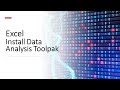 Excel for biostatistics  installing the data analysis toolpak