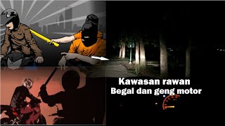 Rawan begal dan berandalan motor di perbatesan desa kerandon dan desa cirebon girang