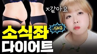 일주일 만에 -5kg 소식좌 다이어트 브이로그