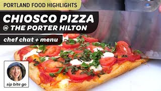 HUGE Slices at Chiosco Pizza (The Porter Hotel restaurant) in Portland, OR + bonus Chef AJ interview