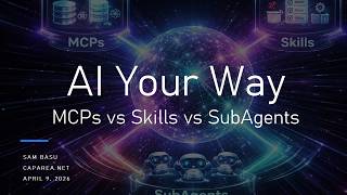AI Your Way: MCPs vs Skills vs SubAgents 🤖🚀 - Sam Basu