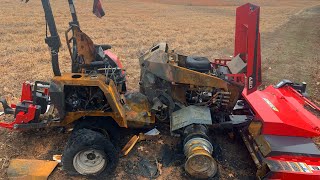 New Tractor Catches Fire, MFR Says 'It's deer rifle season, talk to you after...'