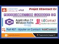 07  la programmation csharp c  winform  projet econtact   ajouter contact