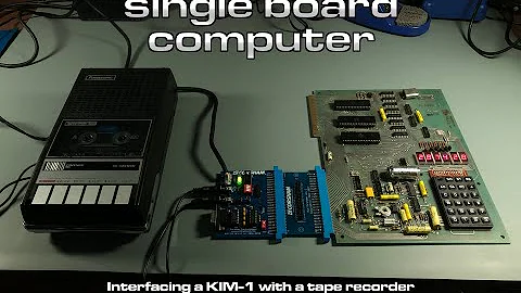 Interfacing a tape recorder with a KIM-1 Single Board Computer - from the basics to the gory details