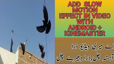 Slow Motion Video in Kinemaster | Fast Forward and Slow Farward
