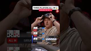 Poker Player CALLS TWO ALL INS with ACE QUEEN 😱 #poker #casino #pokerhands