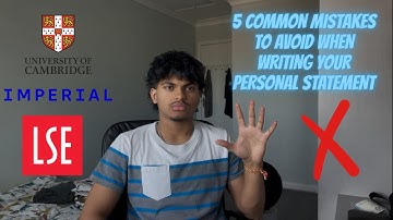 5 Common Mistakes To Avoid When Writing Your Personal Statement ⛔️✏️