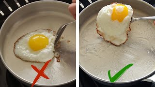 The secret of non-sticking of any cookware like Teflon dishes