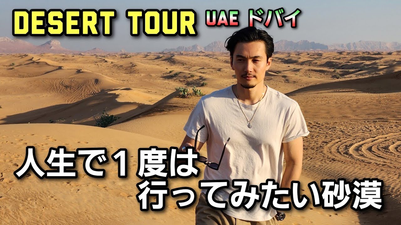 [4WD砂漠爆走ツアーinドバイ] 人生で１度は行きたい砂漠 Desert driving tour in Dubai