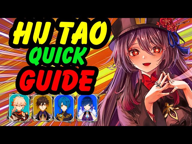 Quick Guide for HU TAO in Genshin impact 2023(F2P) 